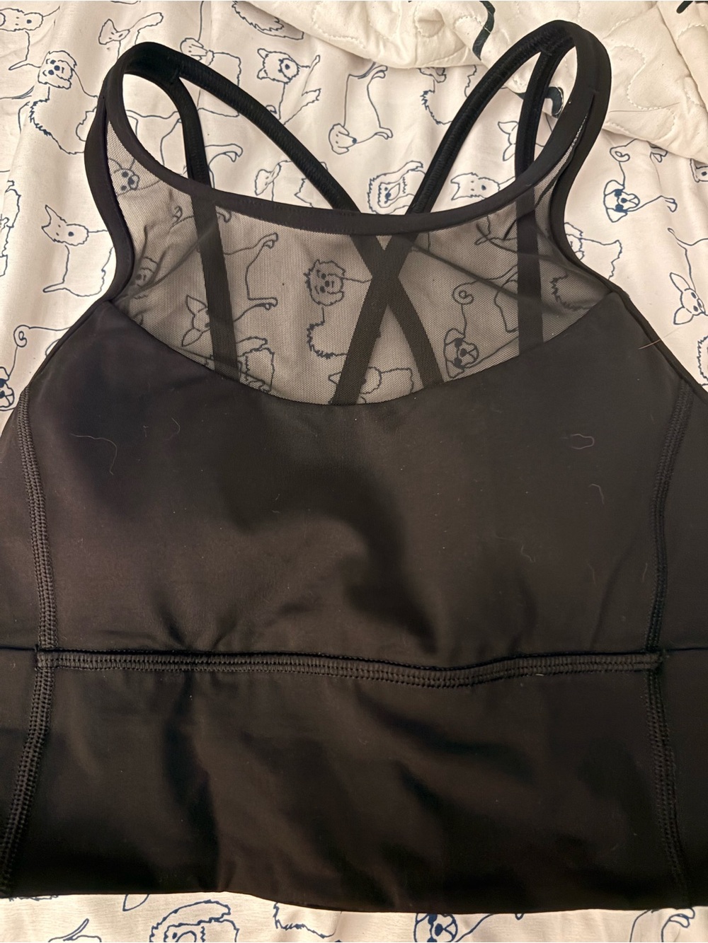 lululemon athletica Black Sports Bra with Mesh Back